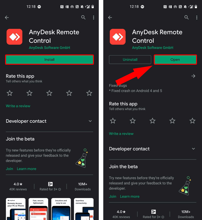 anydesk playstore